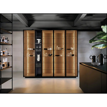 Kitchen shutters with toughened safety glass – durable & safe design
