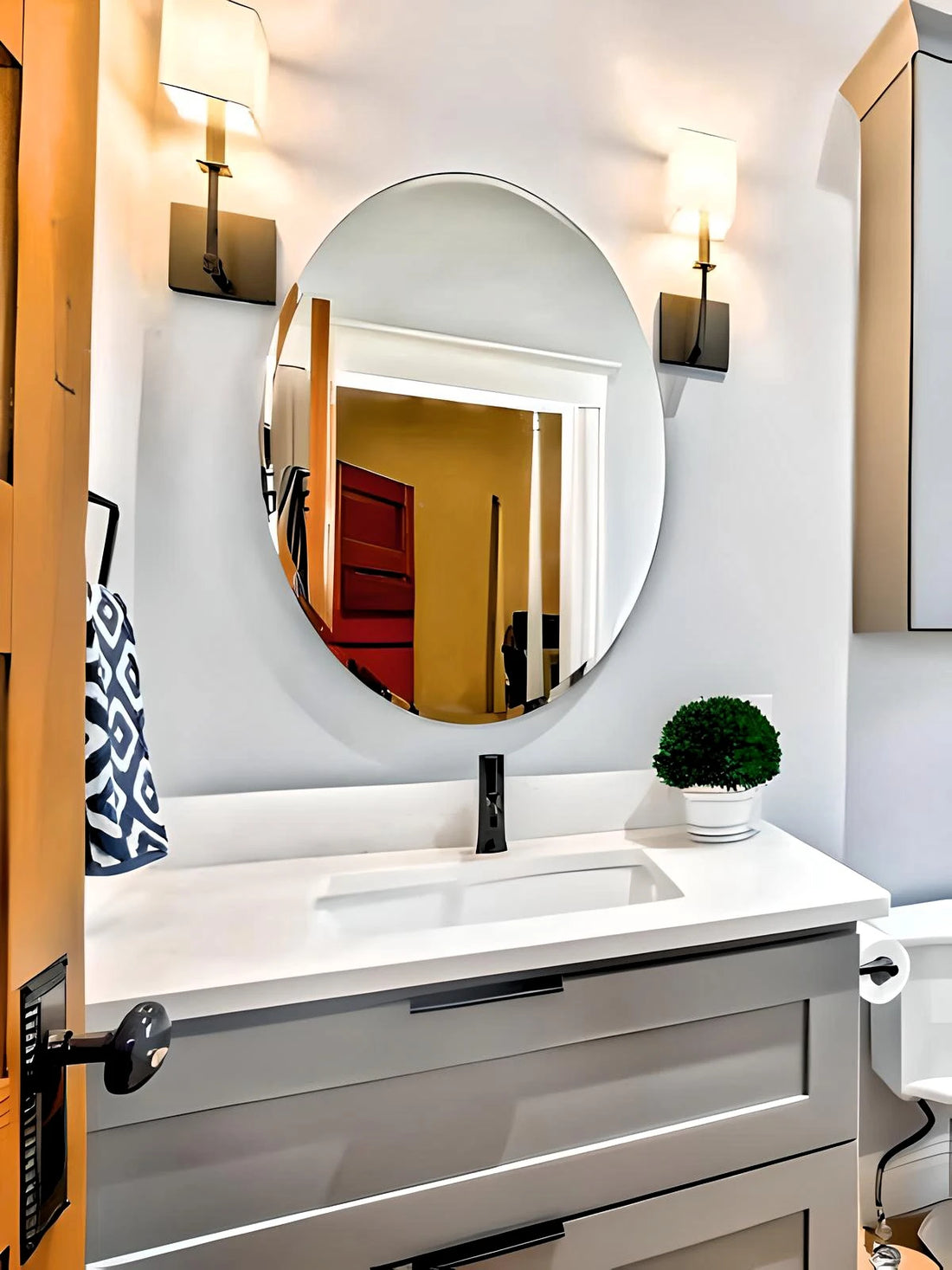 Circular Looking Mirror