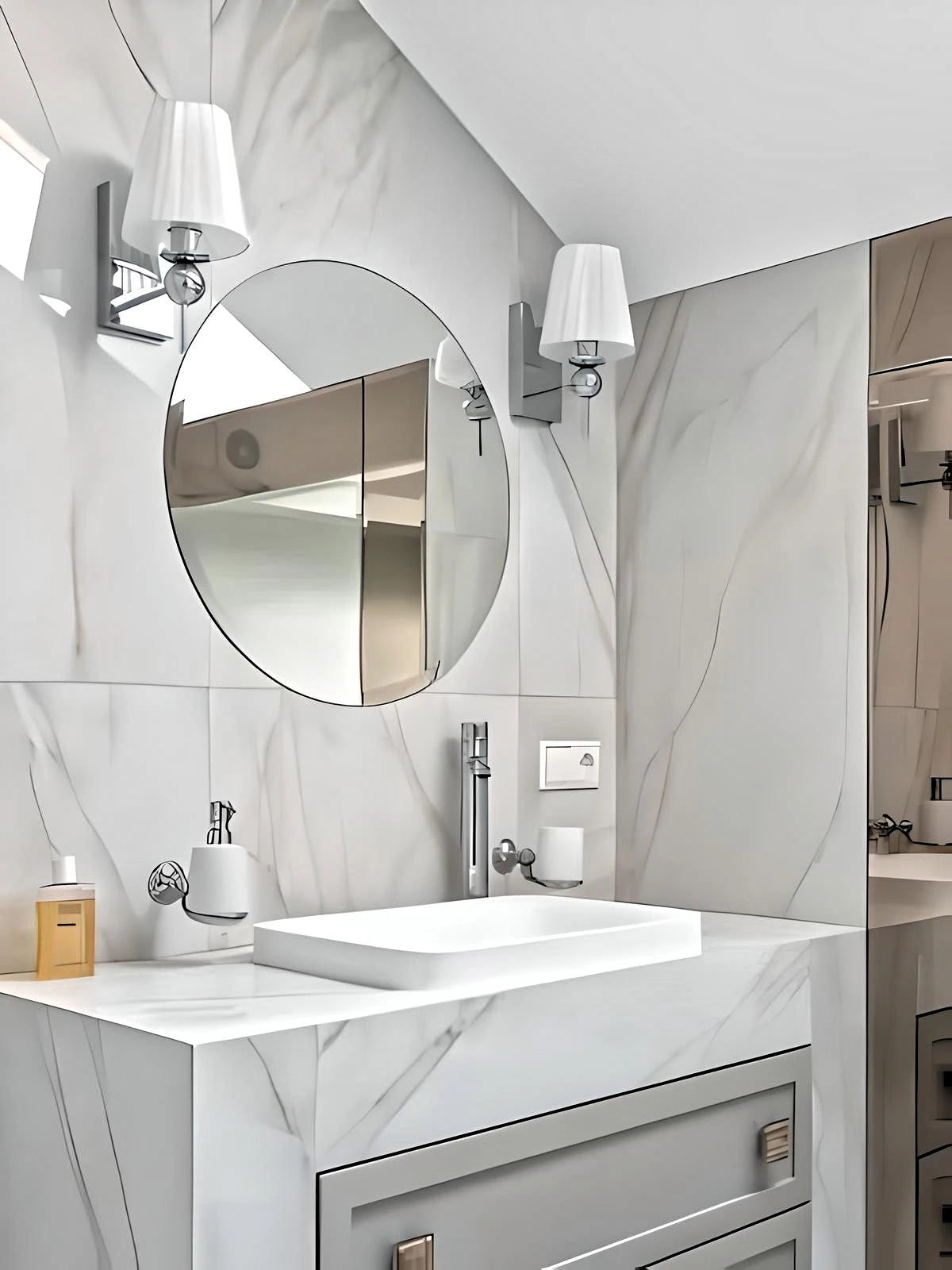 Round Luxury Bathroom Mirror