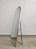 Side View of Metal Standing Mirror