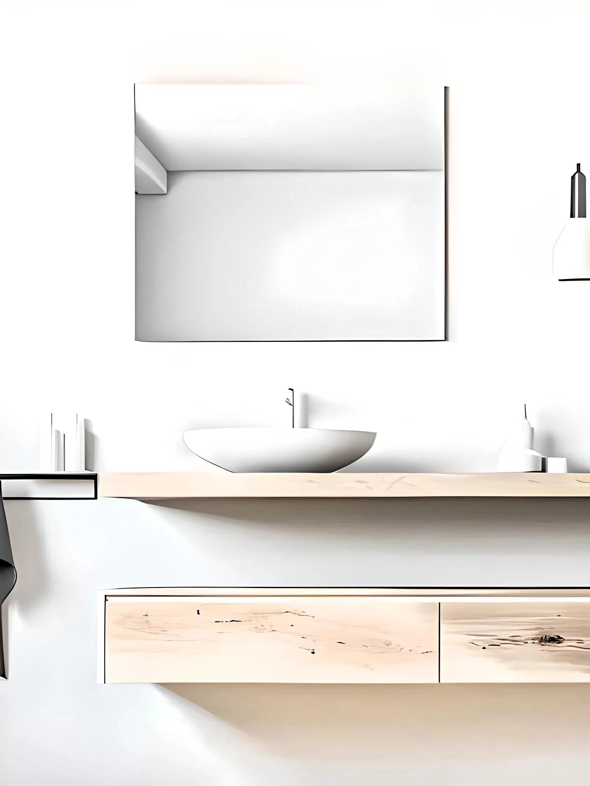 Illustration of Sleek Bathroom Mirrors