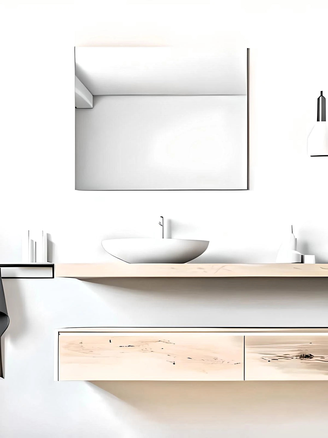 Sleek Bath Looking Mirror