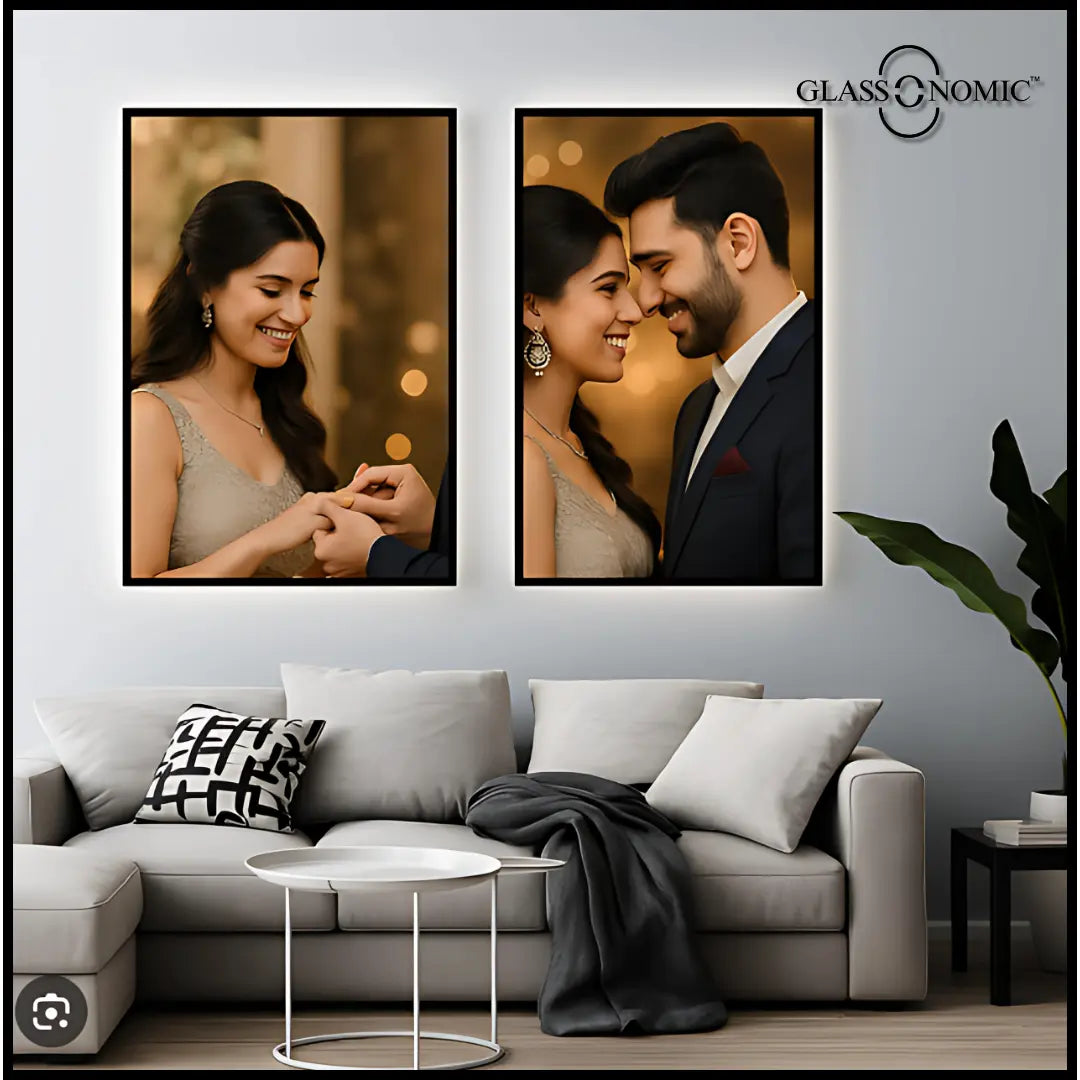 Aluminium photo frame – sleek design for family or memory wall
