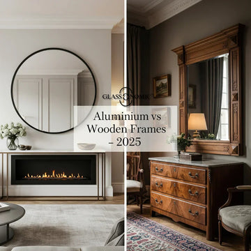 Aluminium vs Wooden Mirror Frames – 2025 Home Decor Trends Comparison