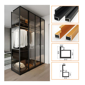 Modern aluminium shutters in kitchen – Glassonomic