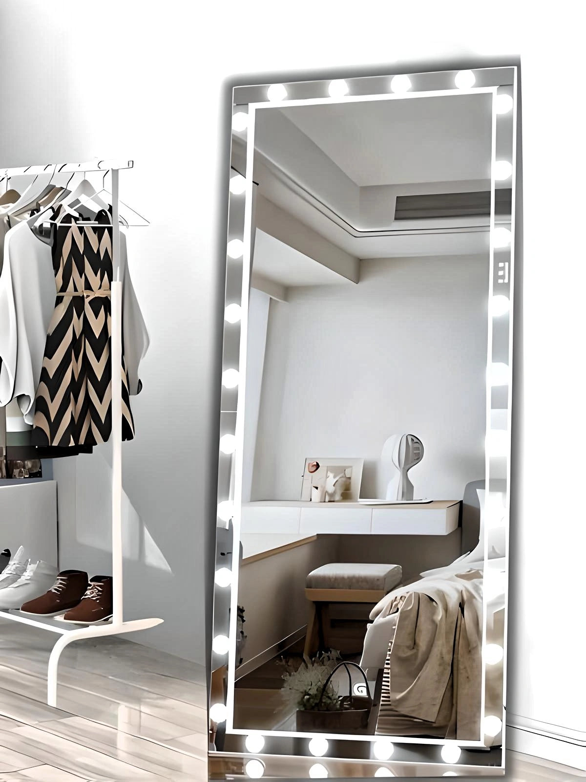 Glassonomic Exotic LED Bulb Mirror | HD Vanity Mirror for Salon Owners