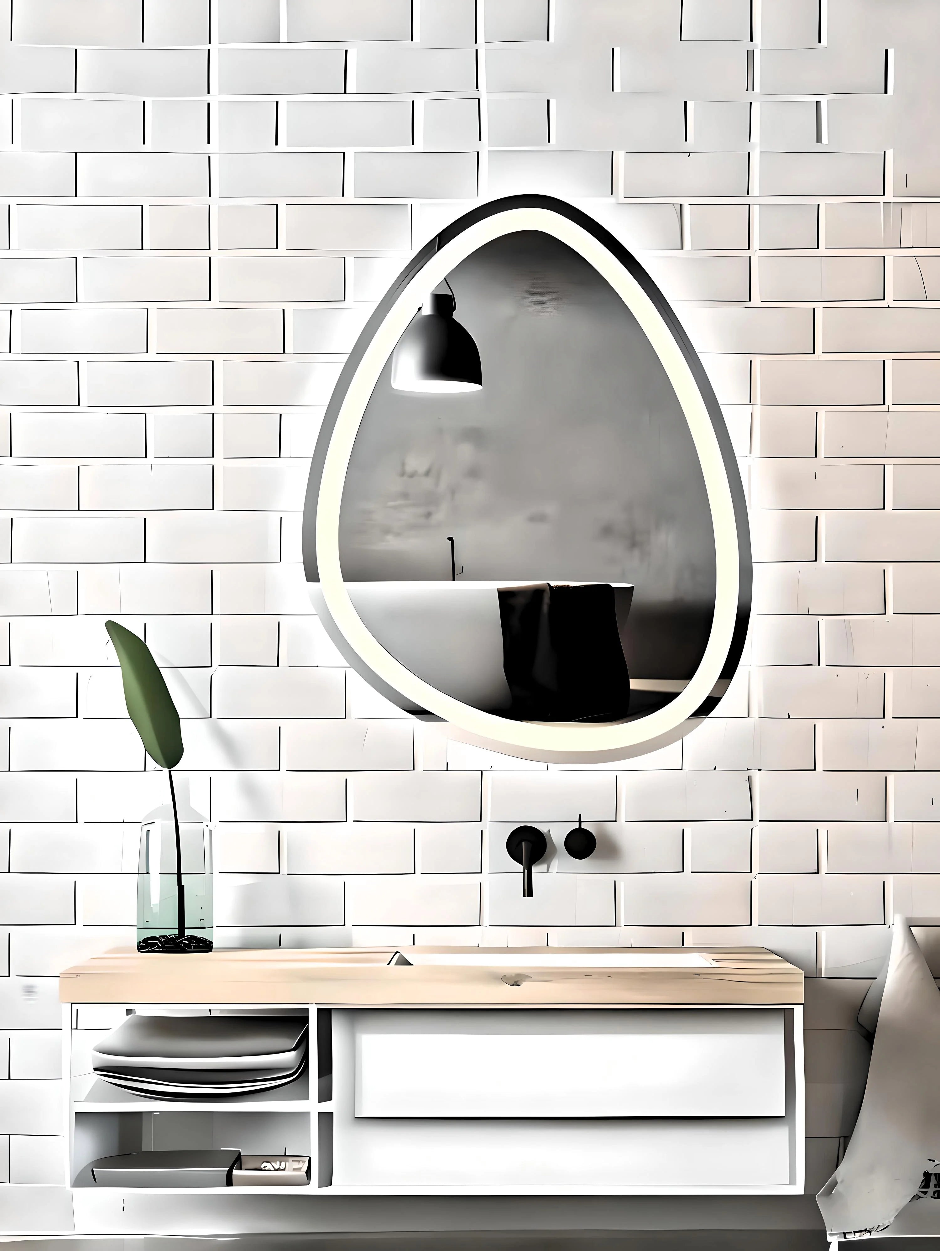 Modern Trio LED Mirror by Glassonomic - HD View & Best Quality, 2-Year ...