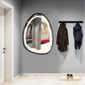Custom Framed Drop Shape Mirror with LED Light – Modern Vanity Mirror with Aluminium Frame